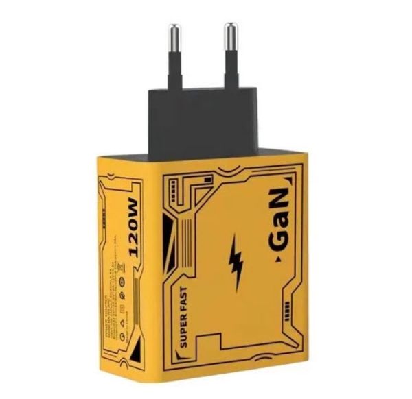 تصویر  شارژر سوپر فست 120 وات مدل HX111-A+C (هاب شارژر)