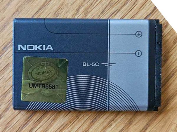 تصویر  باتری موبایل نوکیا مدل BL-5C ظرفیت 1020 میلی آمپر ساعت