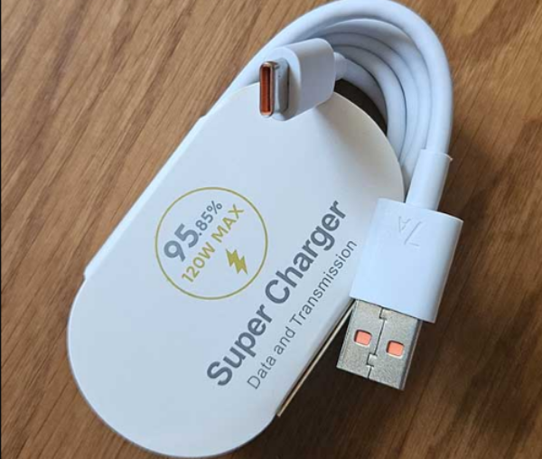 تصویر  کابل شارژ 120 وات شیائومی 7A سوپر فست اعشار زن